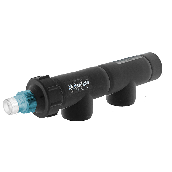 Aqua UV Classic 15 Watt Unit, 3/4" Inlet/Outlet [Black]