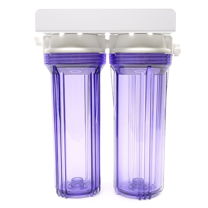 2 Clear Canisters for RO Add on OR Dual Reactor