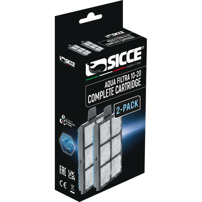 Sicce Aqua Filtra 10-20 Replacement Complete Cartridge [2 pk]