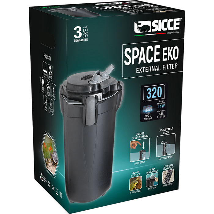 Sicce Space EKO 320 External Canister Filter - up to 85 gal