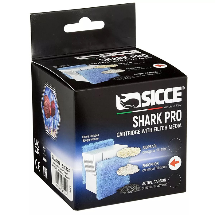 Sicce Shark PRO ZeroPhos Cartridge with Sponge 20ppi