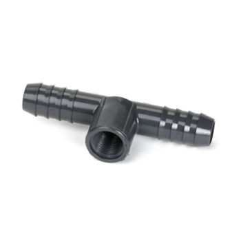 Dura Plastics 1 1/2 in. PVC Tee [Barb x Barb x FPT]